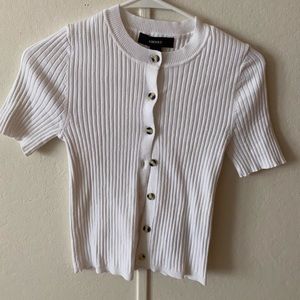 Forever 21 Short Sleeved Cardigan Top